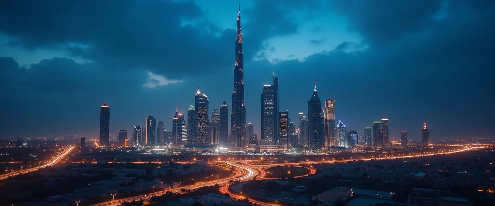 Saudi Arabia skyline at dusk